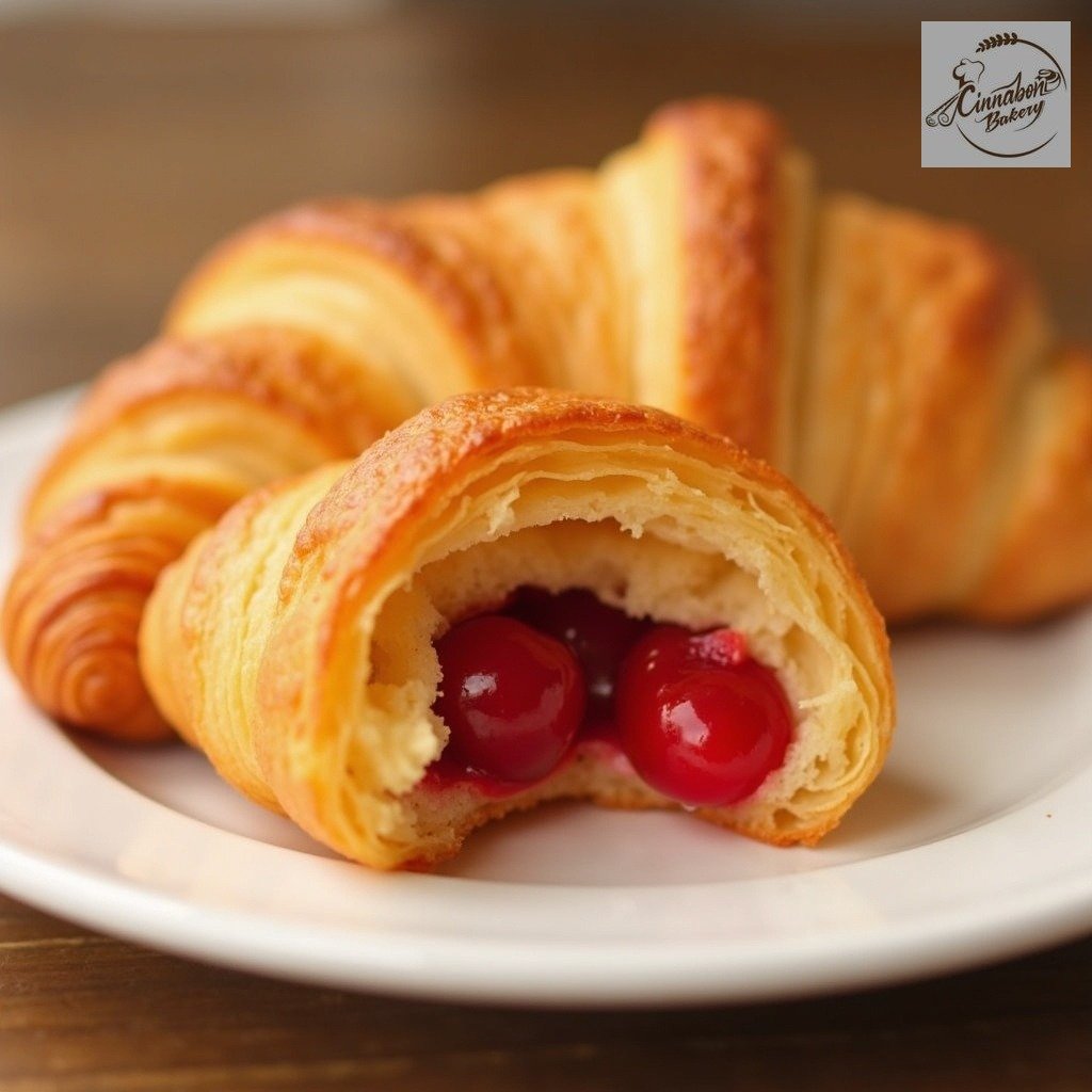 Cherry croissant