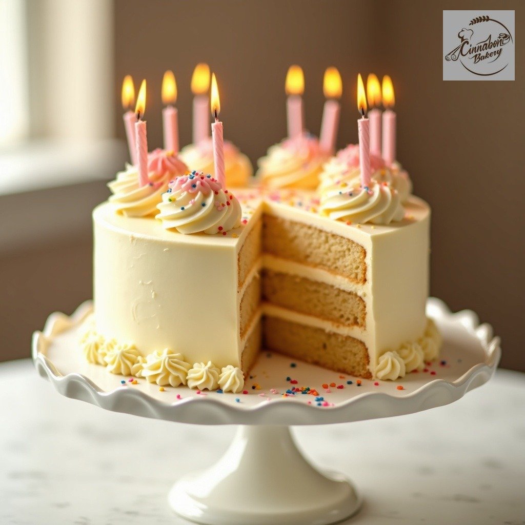 Classic Golden Vanilla Cake