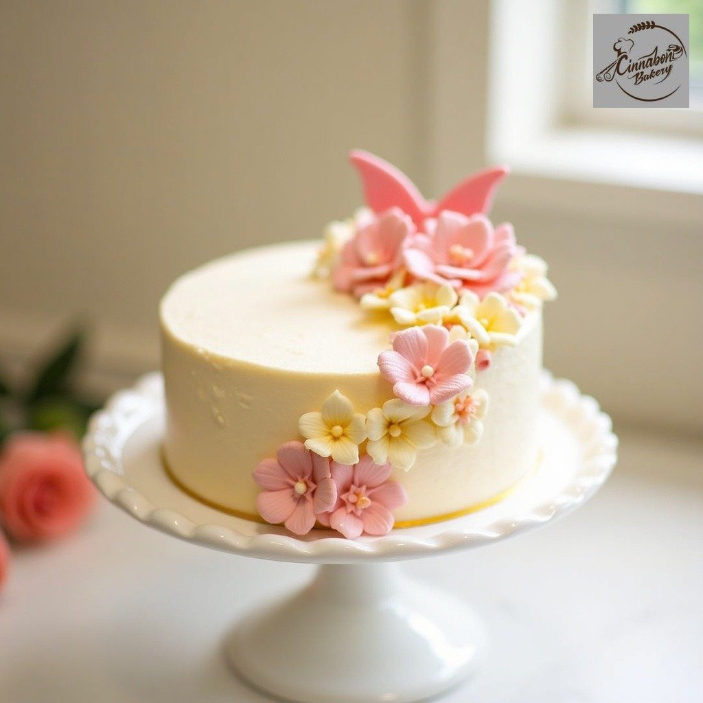 Floral Butterfly Cake