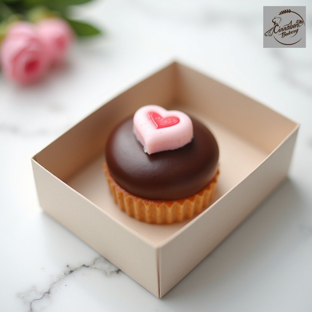 Heart Beat Chocolate Ganache Bento Cake