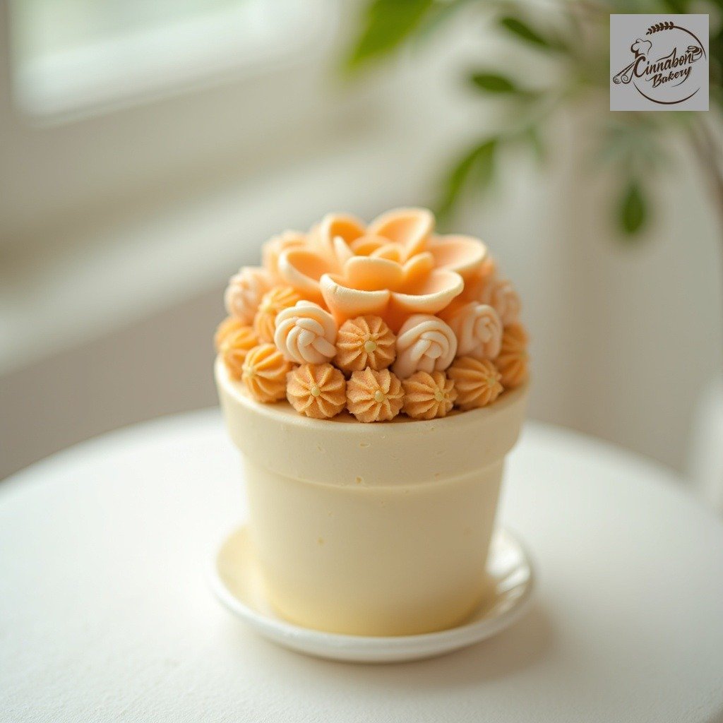 Mini Fower Pot Cake