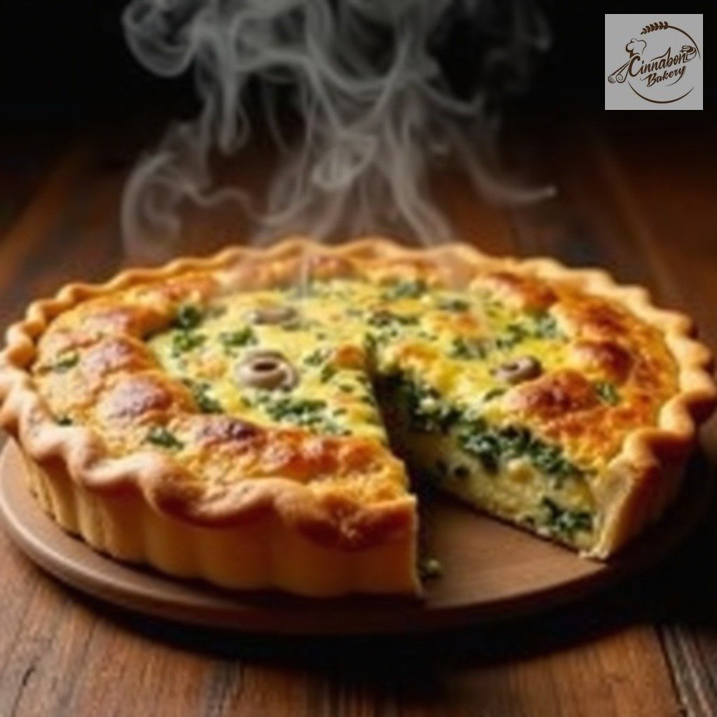 Spinach Mushroom Feta Quiche