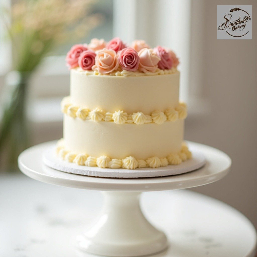 Two Tier Minimal Cake